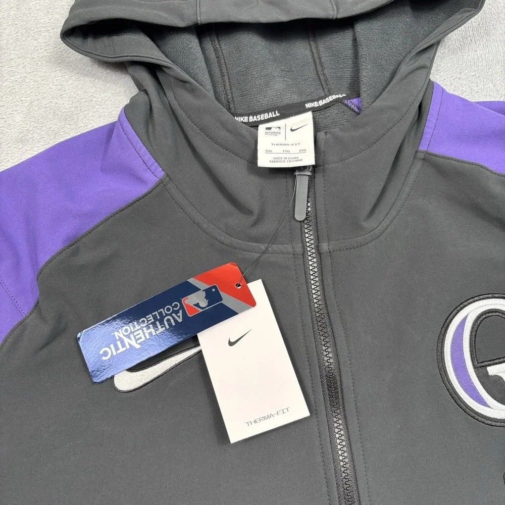 Colorado Rockies Nike Authentic Collection Performance Raglan Full-Zip XXL NWT
